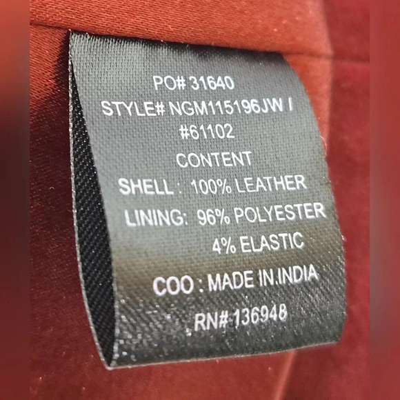 Nasty Gal Women's Leather Real Suede Jacket Fringe Western Boho Red Small - Picture 14 of 16